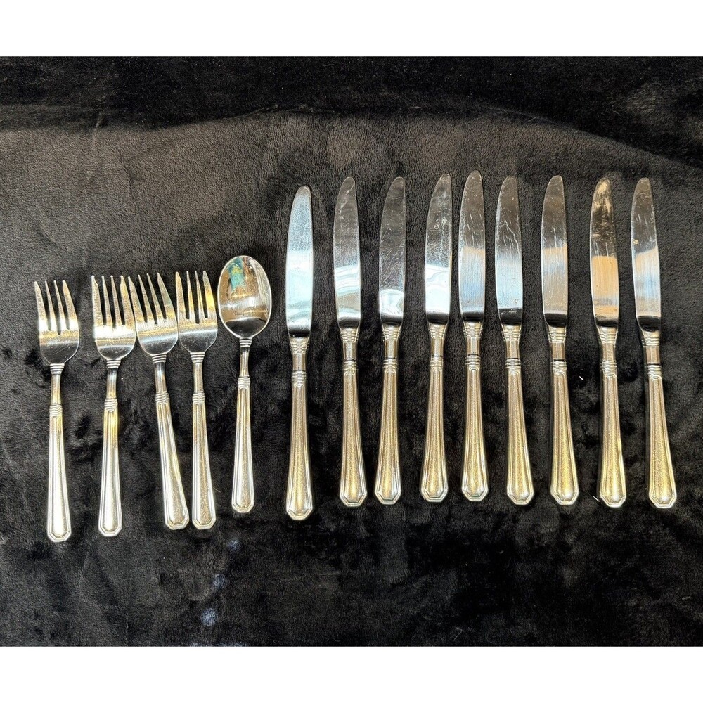 Pfaltzgraff Providence Stainless Flatware 14 Pieces 9 Knives 4 Forks 1 Spoon
